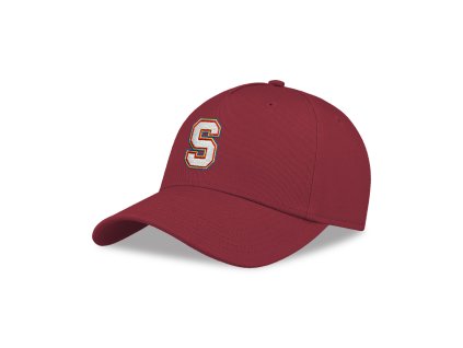 kšiltovka SHOT S BURGUNDY mockup boční