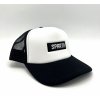 Kšiltovka dětská Rapper Trucker černobílá