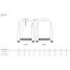 velikostní tabulka mikiny HCS 1903 1/4 zip