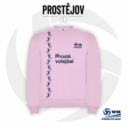 mikina classic light pink