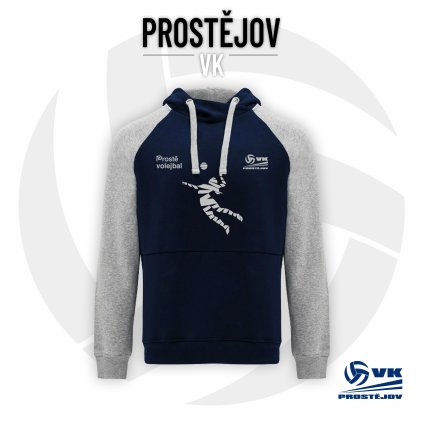 mikina badet navyblue grey