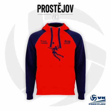 mikina badet red navyblue