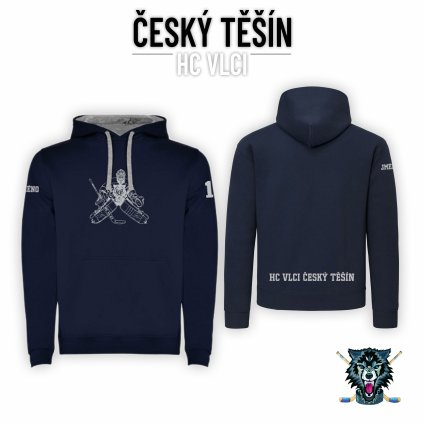 mikina roly urban golman modra