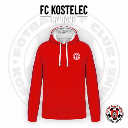 mikina kariban red white