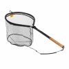 FENCL fly fishing net KING (Magnetic holder and safety cable Yes, Frame size M - 15,7" x 14", Floating version Yes, Net selection Rubberized, Handle selection Natural, Handle length 6")