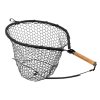FENCL fly fishing net KING (Magnetic holder and safety cable Yes, Frame size M - 15,7" x 14", Floating version Yes, Net selection Rubberized, Handle selection Natural, Handle length 6")