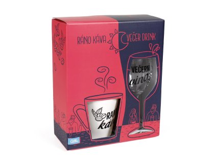 2817 damska sada hrnek a sklenicka