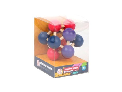 3105 dreveny hlavolam molekula