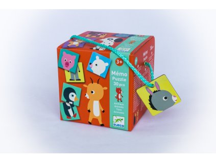 Zvířecí puzzle-pexeso
