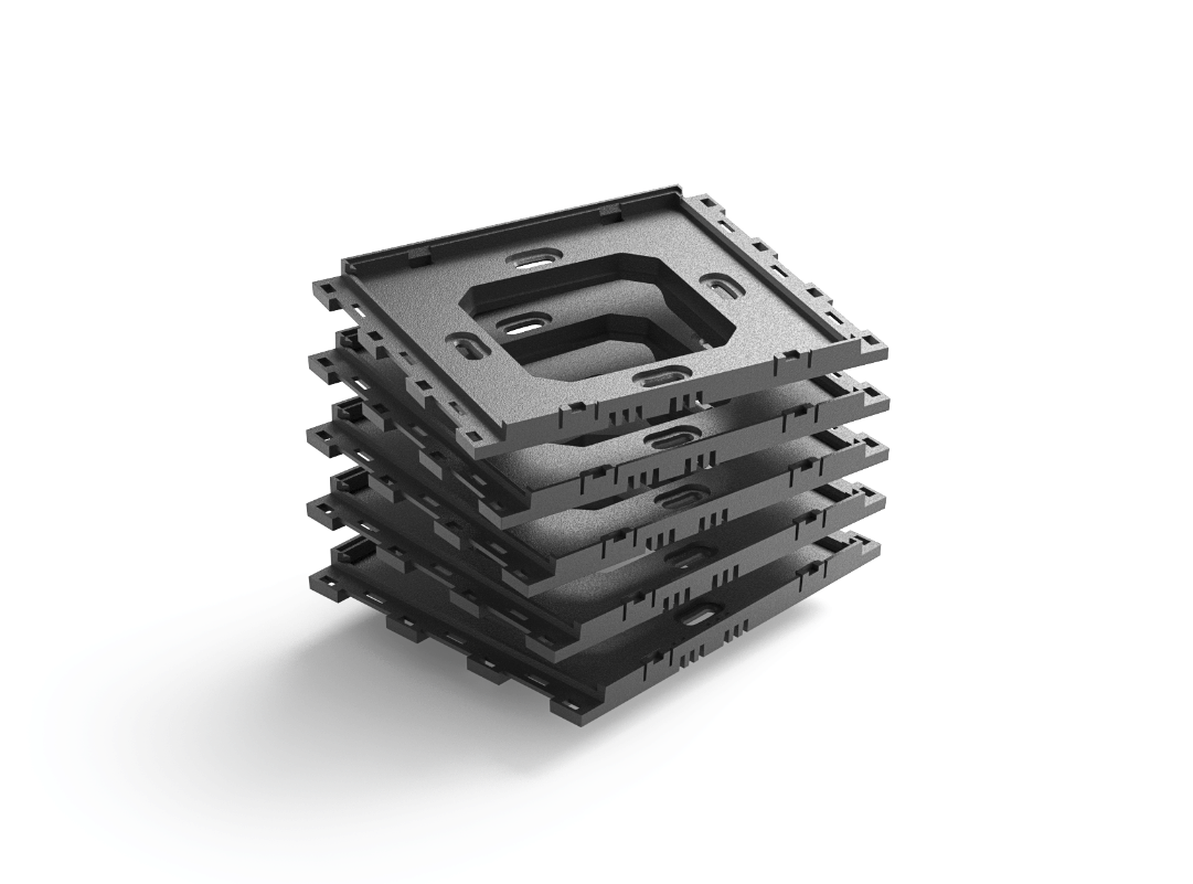 Sada montážnych dosiek do multi-rámika (5ks)