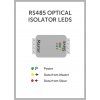 RS485 optický izolátor - bočný pohľad