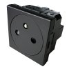 MOSAIC SOCKET FR 2P T BLACK