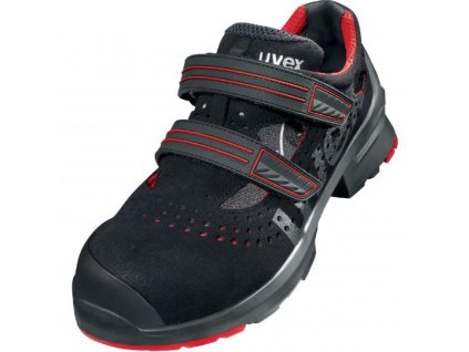 UVEX 8536 pracovné sandále čierno červené