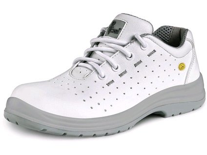 Biela pracovná obuv CXS - Linden O1 ESD - perforovaná (Veľkosť 36)