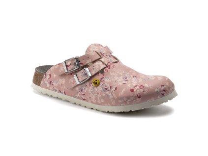 Dámske pracovné dreváky BIRKENSTOCK - Kay ESD Flower Rosa 54281 (Veľkosť 35)