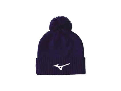 Čepice Mizuno Jingasa Bobble Hat / Navy / one size (Velikost OS)