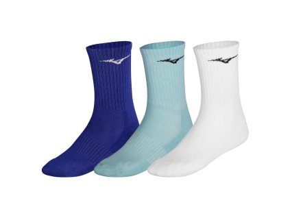 Ponožky Mizuno Training 3P Socks(U) / White/Ether/Bellwether (Velikost L)
