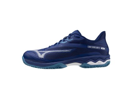 Pánská tenisová obuv Mizuno WAVE EXCEED LIGHT 2(M) / BellwetherBlue/White/FjordBlue (Velikost 40.0/6.5)