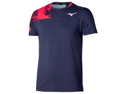 Pánské sportovní tričko Mizuno Daybreakers Shadow SS Tee(M) / Odyssey Gray (Velikost S)