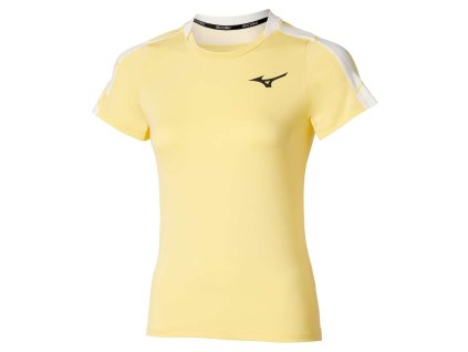 Dámské sportovní tričko mizuno Daybreakers Printed SS Tee(W) / Lemon Tonic (Velikost L)