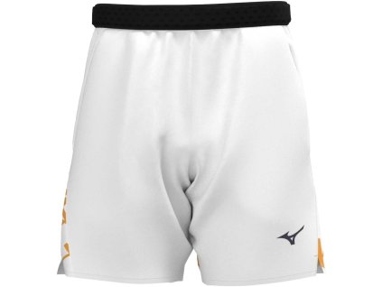 Pánské sportovní šortky Mizuno DB 8 inches Amplify Short(M) / White / Citrus (Velikost M)
