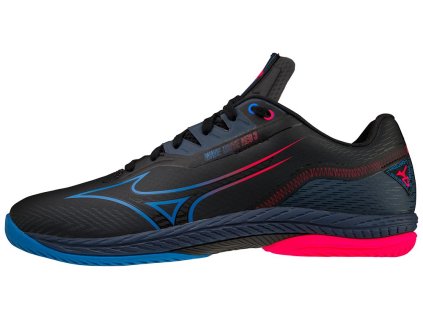 Unisex halová obuv Mizuno WAVE DRIVE NEO 3 / Blck/PceBlue/OperaRed (Velikost 35.0/3.0)