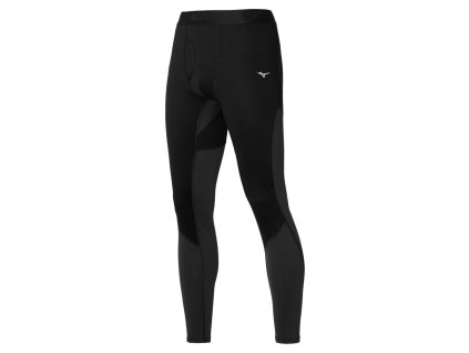 Pánské termo legíny Mizuno Merino WoolLongTight / Black / S (Velikost XL)