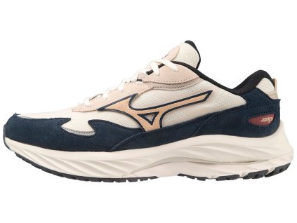 Unisex vycházková obuv Mizuno WAVE RIDER BETA/SWhite/ShiftSand/InBlue (Velikost 38.5/5.5)