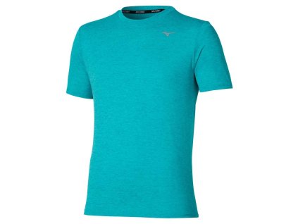 Pánské sportovní tričko Mizuno Impulse Core Tee(M) / Capri Breeze (Velikost L)