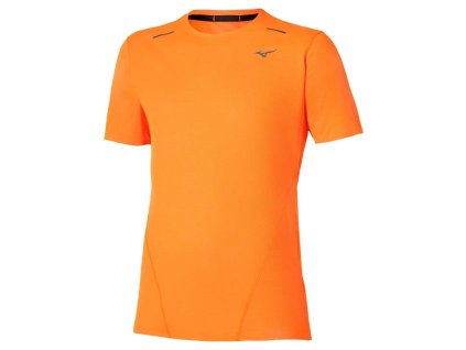 Pánské sportovní tričko Mizuno Tech Light DAF SS Tee(M) / Tangelo (Velikost L)