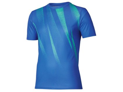 Pánské sportovní tričko Mizuno Core Graphic SS Tee(M) / Princess Blue (Velikost XL)