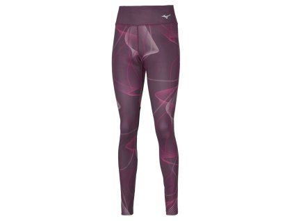 Printed Tights / Grape Wine (Velikost XS)