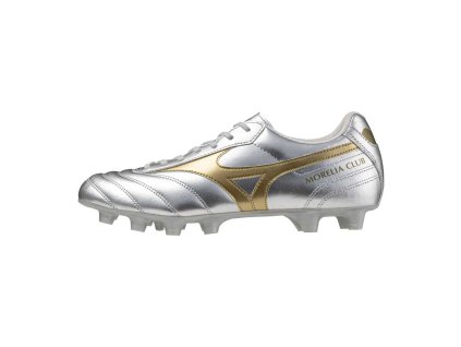 Pánská fotbalová obuv Mizuno MORELIA II CLUB(U) / Galaxy Silver/Gold/Gold (Velikost 39.0/6.0)