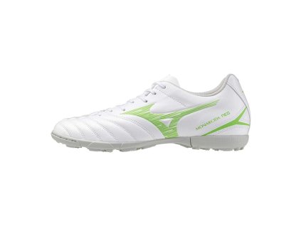 Pánské fotbalé turfy Mizuno MONARCIDA NEO III SELECT AS(U) / White/Neon Green (Velikost 39.0/6.0)