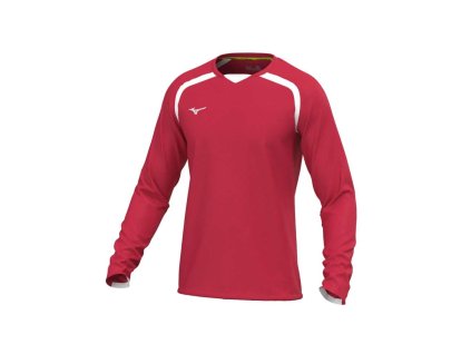 Pánské házenkářské tričko Mizuno MZNRB LS Shirt / Red (Velikost S)