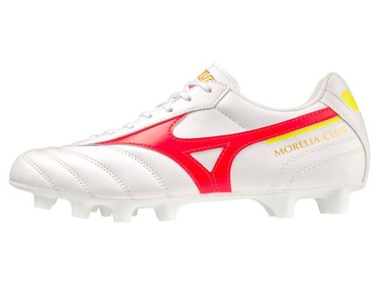 Pánská fotbalová obuv Mizuno WAITANGI II CL / FieryCoral2/White / 41.0/7.5 (Velikost 41.0/7.5)