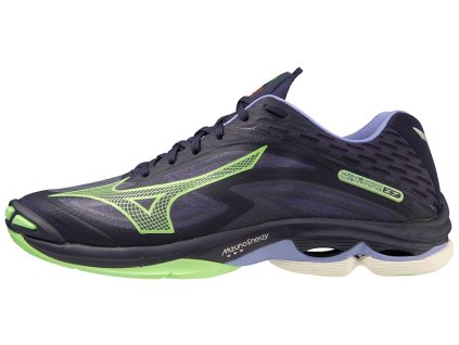 Unisex halová obuv Mizuno WAVE LIGHTNING Z7 / EveBlue/TechGreen/Iolite (Velikost 37.0/4.5)