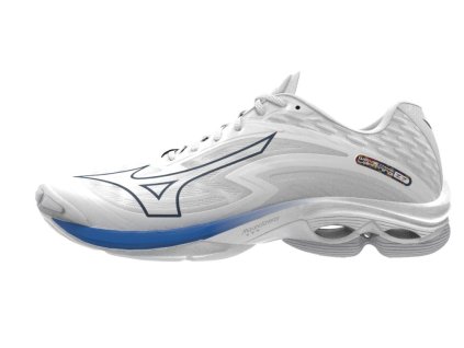 Unisex halová obuv Mizuno WAVE LIGHTNING Z7 / Undyed White / Moonlit Ocean / Peace Blue (Velikost 51.0/15.0)