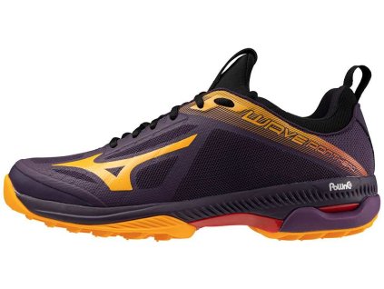 Unisex hokejová obuv Mizuno WAVE PANTHERA / Purple Magic/Carrot Curl/High Risk Red (Velikost 36.5/4.0)