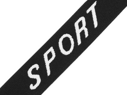 Pruženka měkká šíře 30 mm sport (Balení 20 m, Varianta černá)