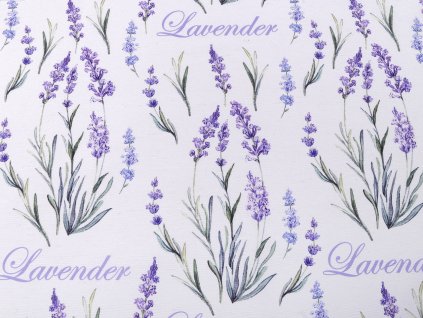 Dekorační látka Loneta levandule (Balení 1 m, Varianta (46) bílá)