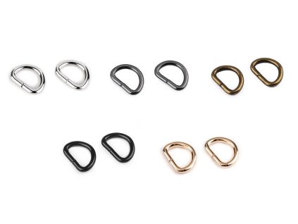 Polokroužek šíře 15 mm (Balení 10 ks, Varianta 1 nikl)