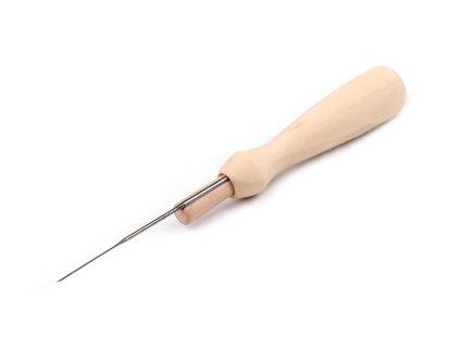 Jehla na plstění s dřevěnou rukojetí (Balení 1 ks, Varianta přírodní sv.)