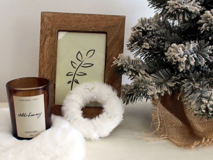 Kožešinový věneček k zavěšení Ø11 cm (Balení 1 ks, Varianta 2 šedá)