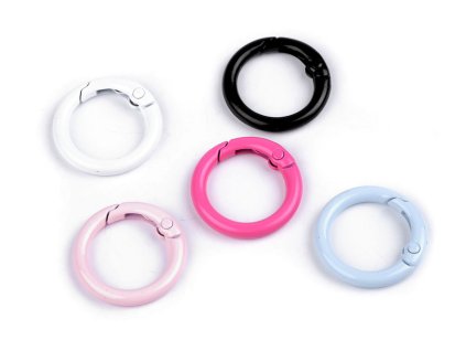 Karabina kulatá lakovaná Ø16 mm (Balení 2 ks, Varianta 1 bílá)