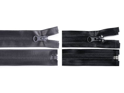 Voděodolný zip No 7 délka 75 cm spirálový (Balení 1 ks, Varianta 332 černá)