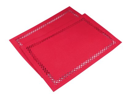 Prostírání textilní, oboustranné 30x45 cm (Balení 2 ks, Varianta 1 béžová)