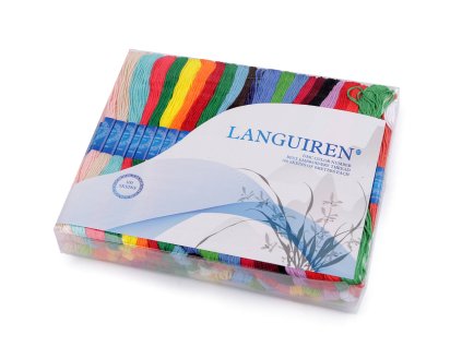 Příze vyšívací typ mouline Languiren sada 100 ks/8 m (Balení 100 ks, Varianta mix)