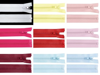 Kostěný zip No 5 délka 30 cm bundový (Balení 1 ks, Varianta 322 černá)