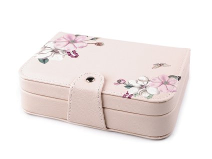 Šperkovnice 14x20x5 cm (Balení 1 ks, Varianta 1 lososová světlá květy)
